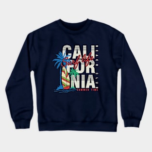 California Beach Summer typography Crewneck Sweatshirt